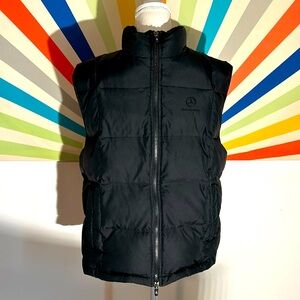 Mercedes-Benz. Men’s Medium Black Down Feather Puffer Vest Jacket.